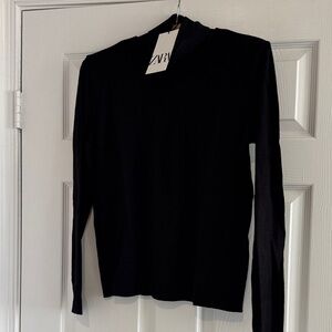 Zara Black Long Sleeve Top